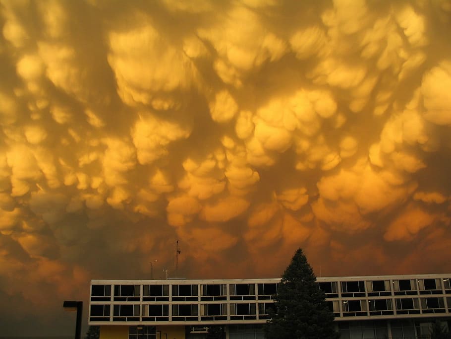 Mammatus, Clouds, Sky, mammatus clouds, mammatocumulus, weather, HD wallpaper