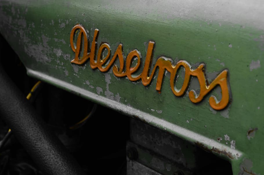 Fendt, Diesel, Ross, Tractor, Oldtimer, diesel ross, text, green color HD wallpaper