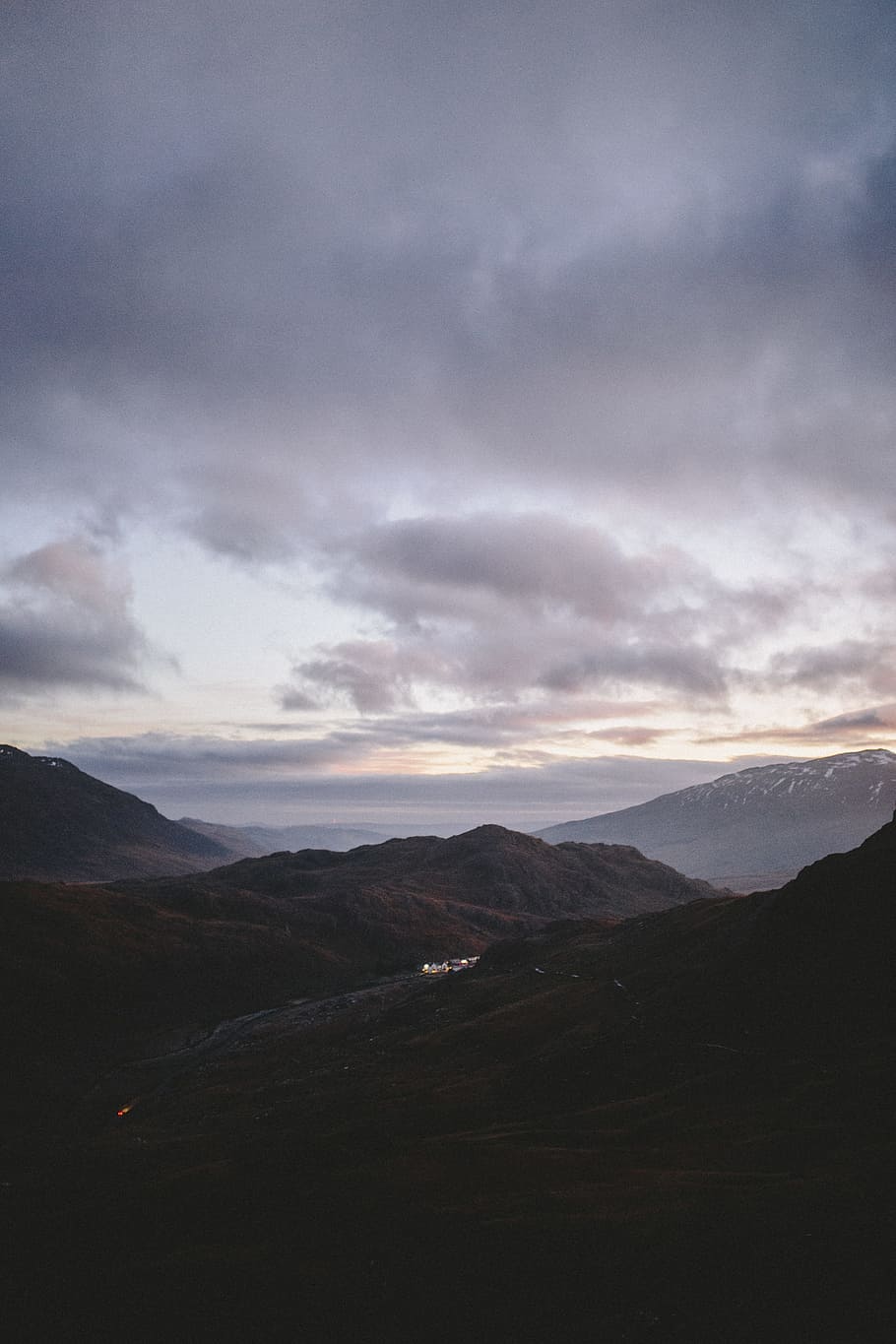 landscape photo of mountains, aerial view of mountain, sky, cloud HD wallpaper