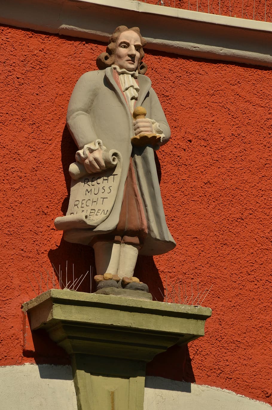germany, soest, image, statue, red, right, history, human representation HD wallpaper
