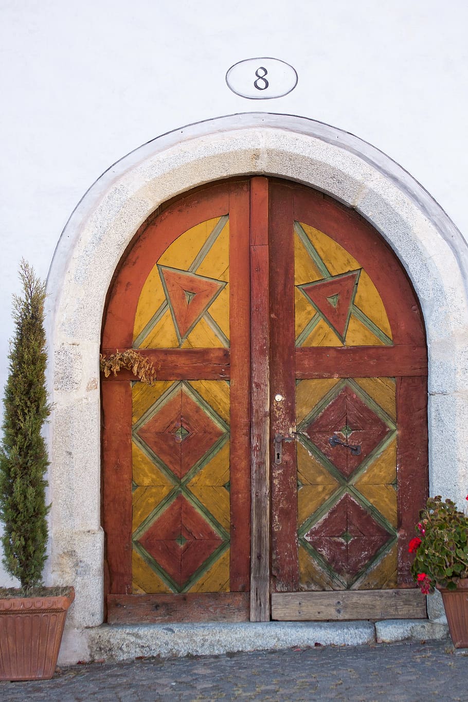 door, input, old, wood, house entrance, front door, gate, home HD wallpaper