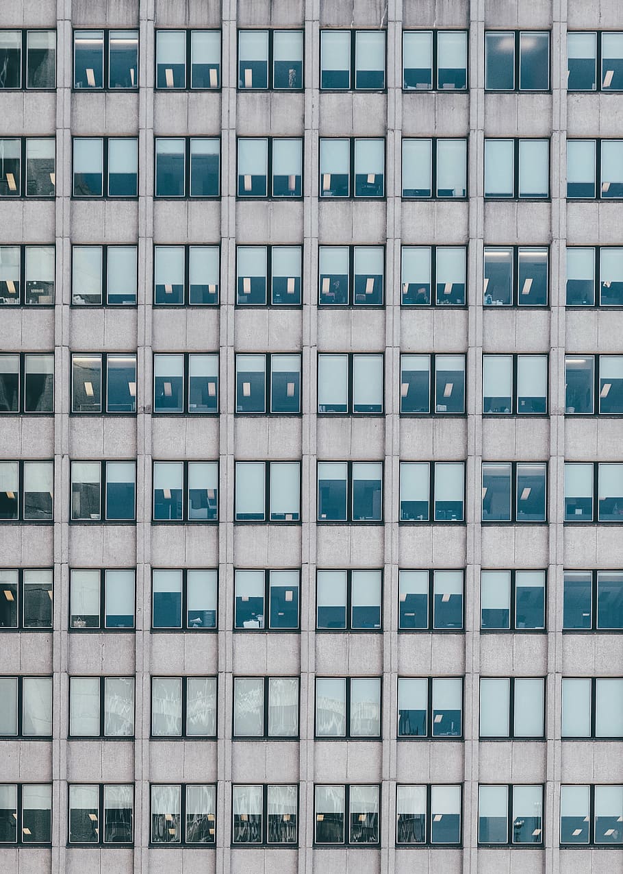 architecture, building, perspective, windows, public domain images HD wallpaper