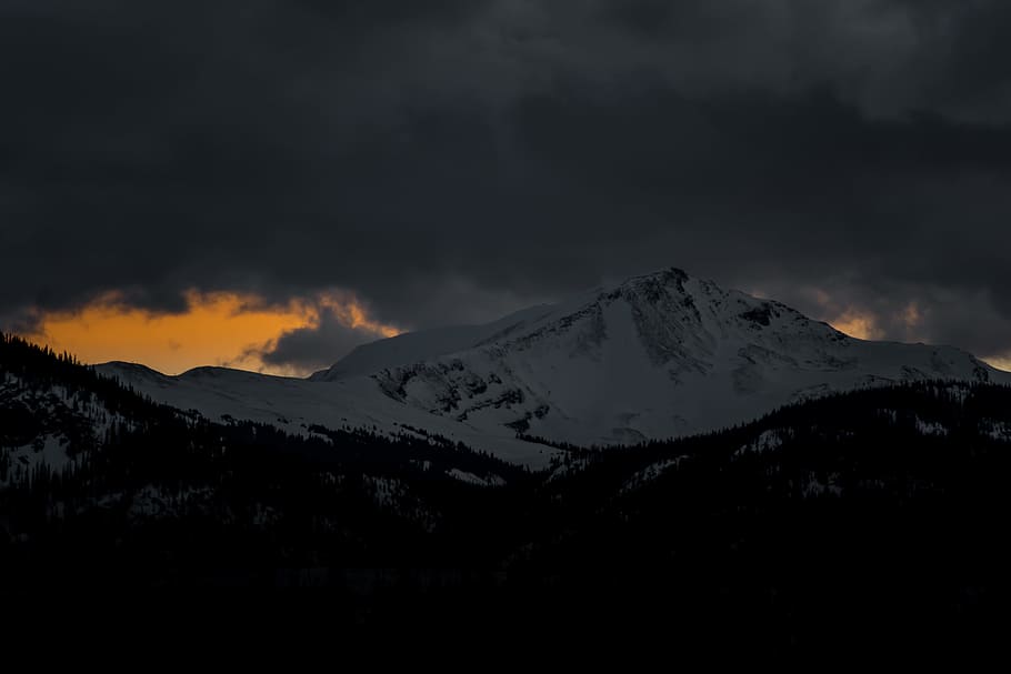 mountain covered by snow, white mountain photography, peak, snow capped HD wallpaper