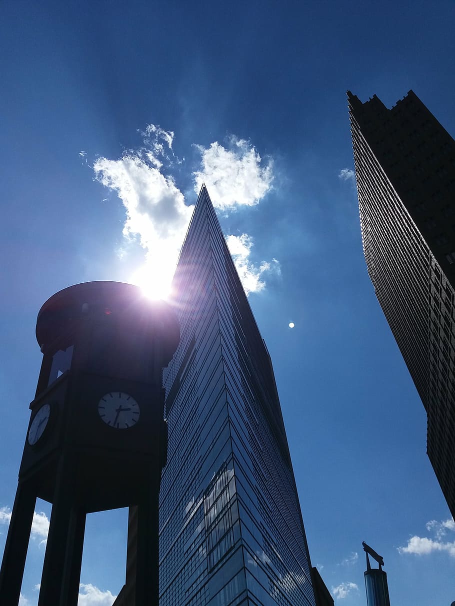 potsdamer, space, berlin, skyscraper, architecture, urban Scene HD wallpaper