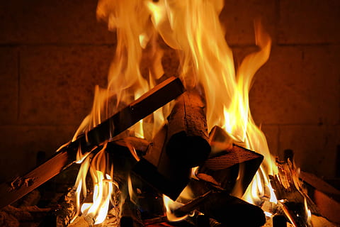 fire, winter, warm, wintry, romantic, cozy, heat, wood, fireplace HD wallpaper