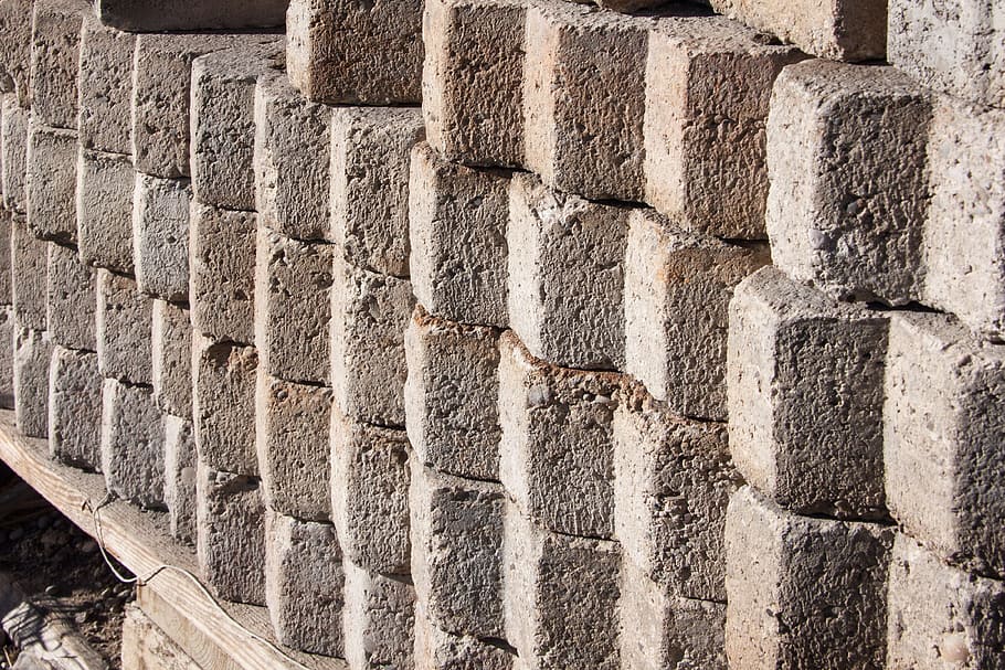 paving stones, concrete, flooring, pattern, structure, texture HD wallpaper