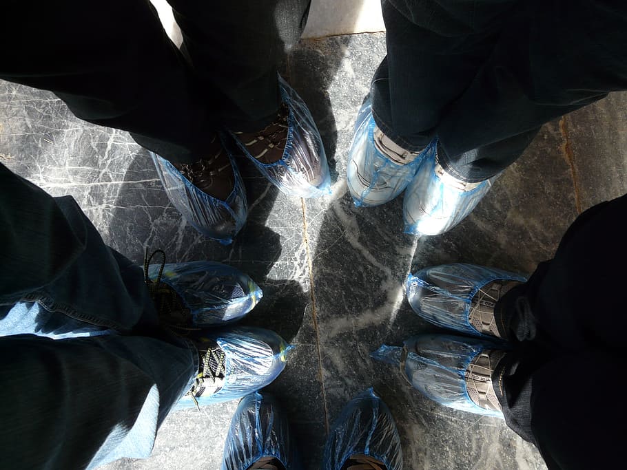 feet, protection, protective case, bluish, packed, low section HD wallpaper