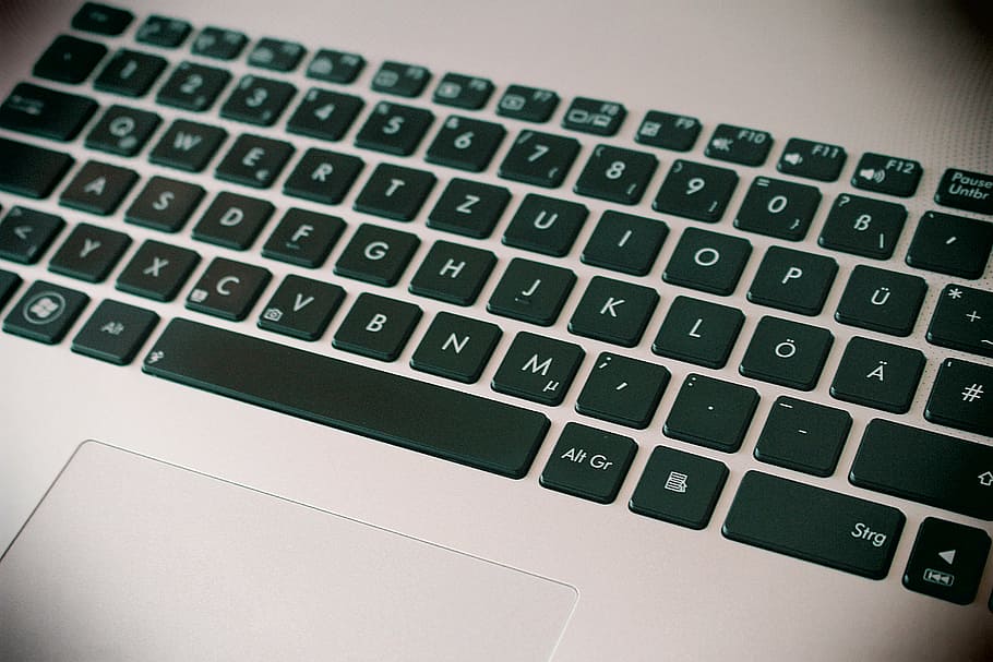 laptop, keyboard, notebook, close up, keys, communication, technology HD wallpaper
