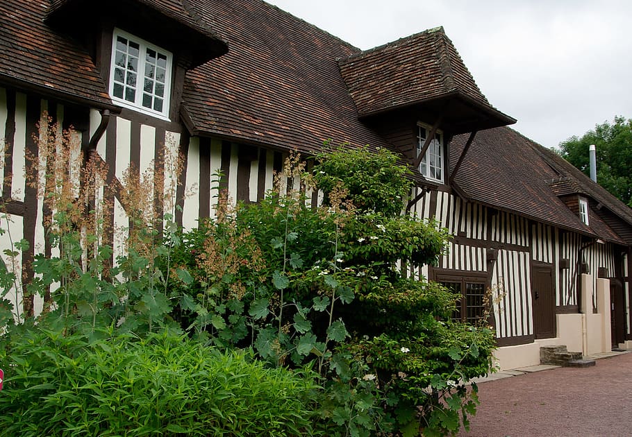 france, normandy, architecture, stud, built structure, building exterior HD wallpaper