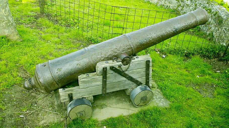 cano, old, park, grass, metal, plant, no people, green color HD wallpaper