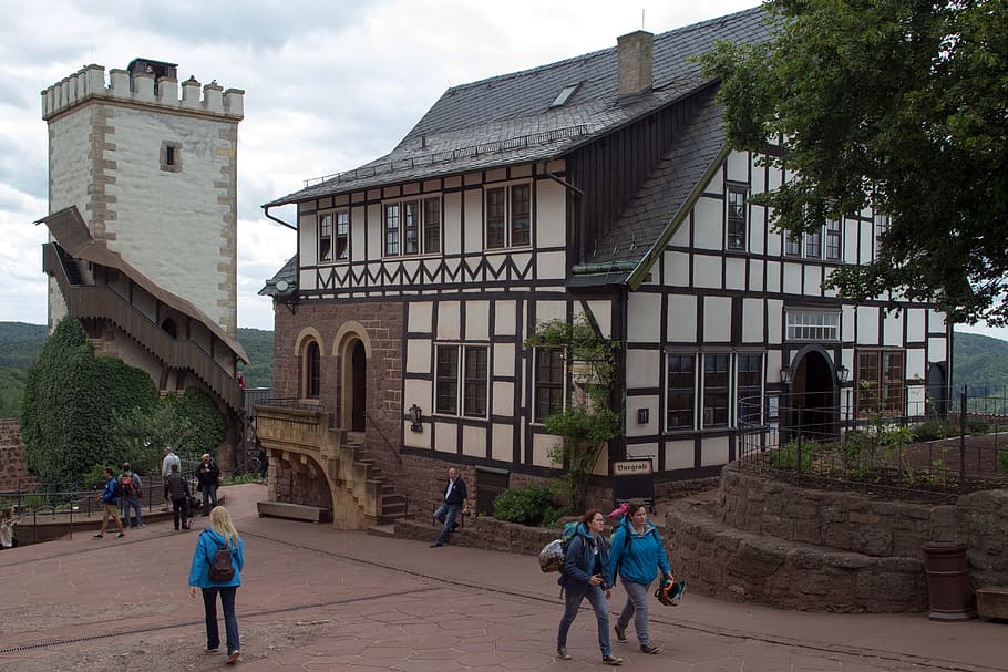 thuringia germany, castle, wartburg castle, eisenach, world heritage HD wallpaper
