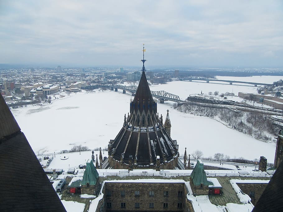 Overlook, Winter, Snow, White, Season, cold, vacation, travel HD wallpaper