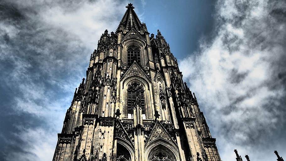 cologne, dom, sky, religion, place of worship, belief, built structure HD wallpaper