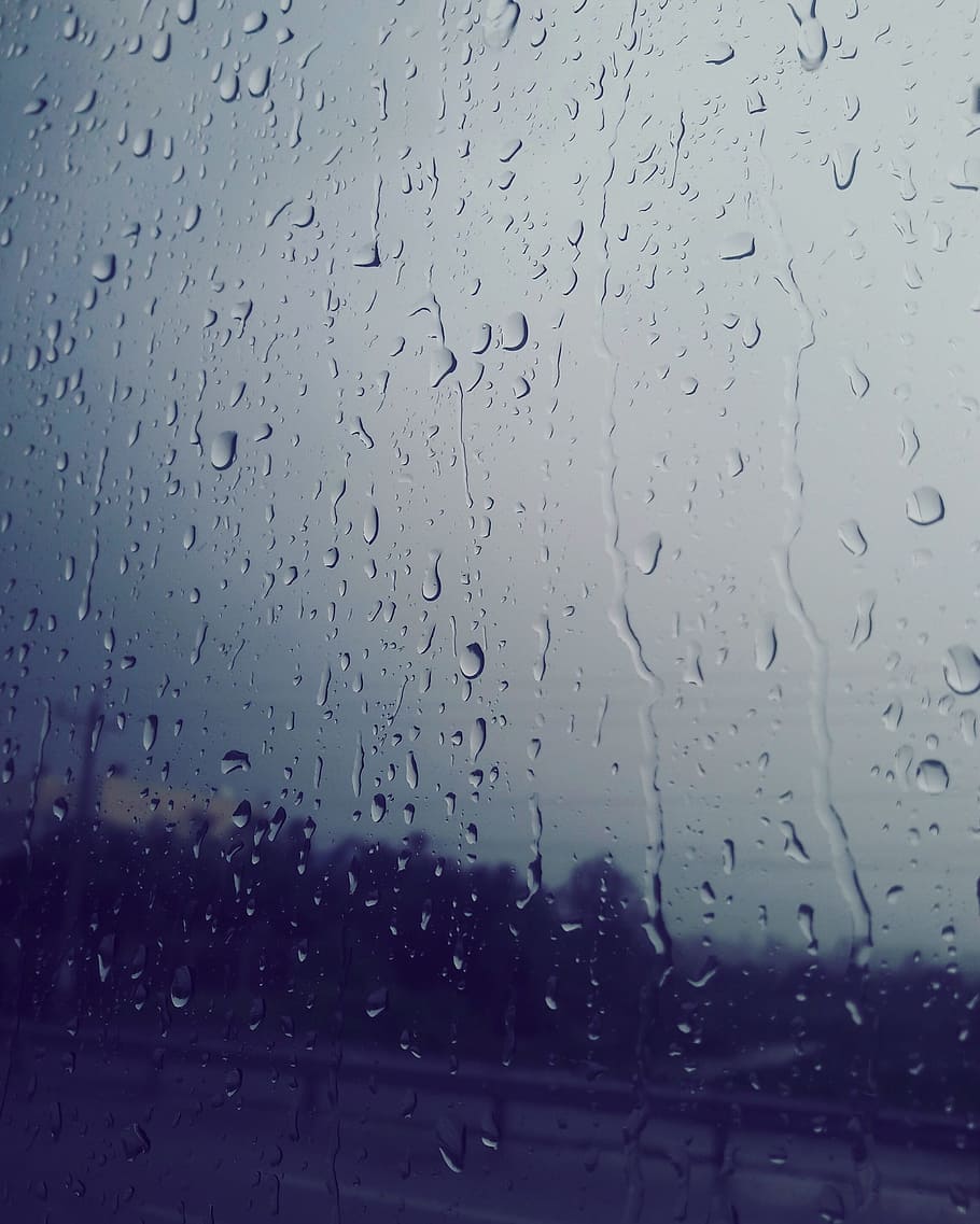 Mirro, Sky, rain, drop, window, wet, indoors, full frame, backgrounds HD wallpaper