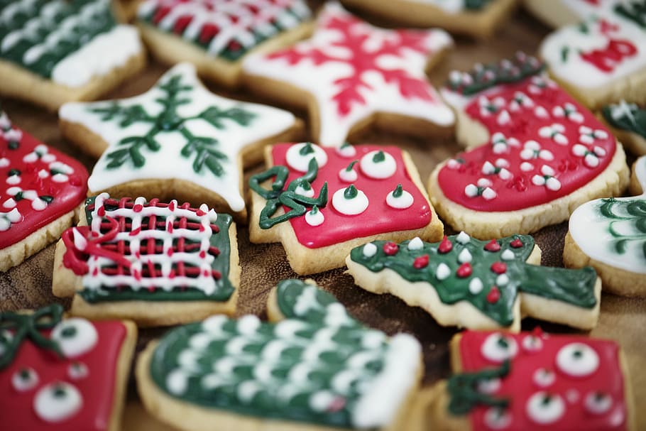 Christmas Cookies and Sweets, assorted Christmas cookies, biscuit HD wallpaper