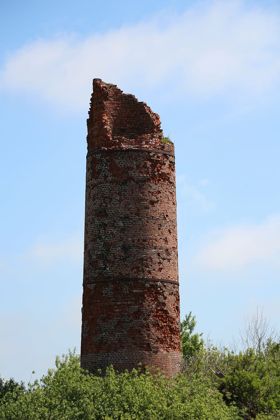 chimney, fireplace, ruin, brickyard, east frisia, pilsum, break up HD wallpaper