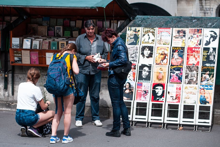 paris, tourism, frames, market, group of people, men, males HD wallpaper