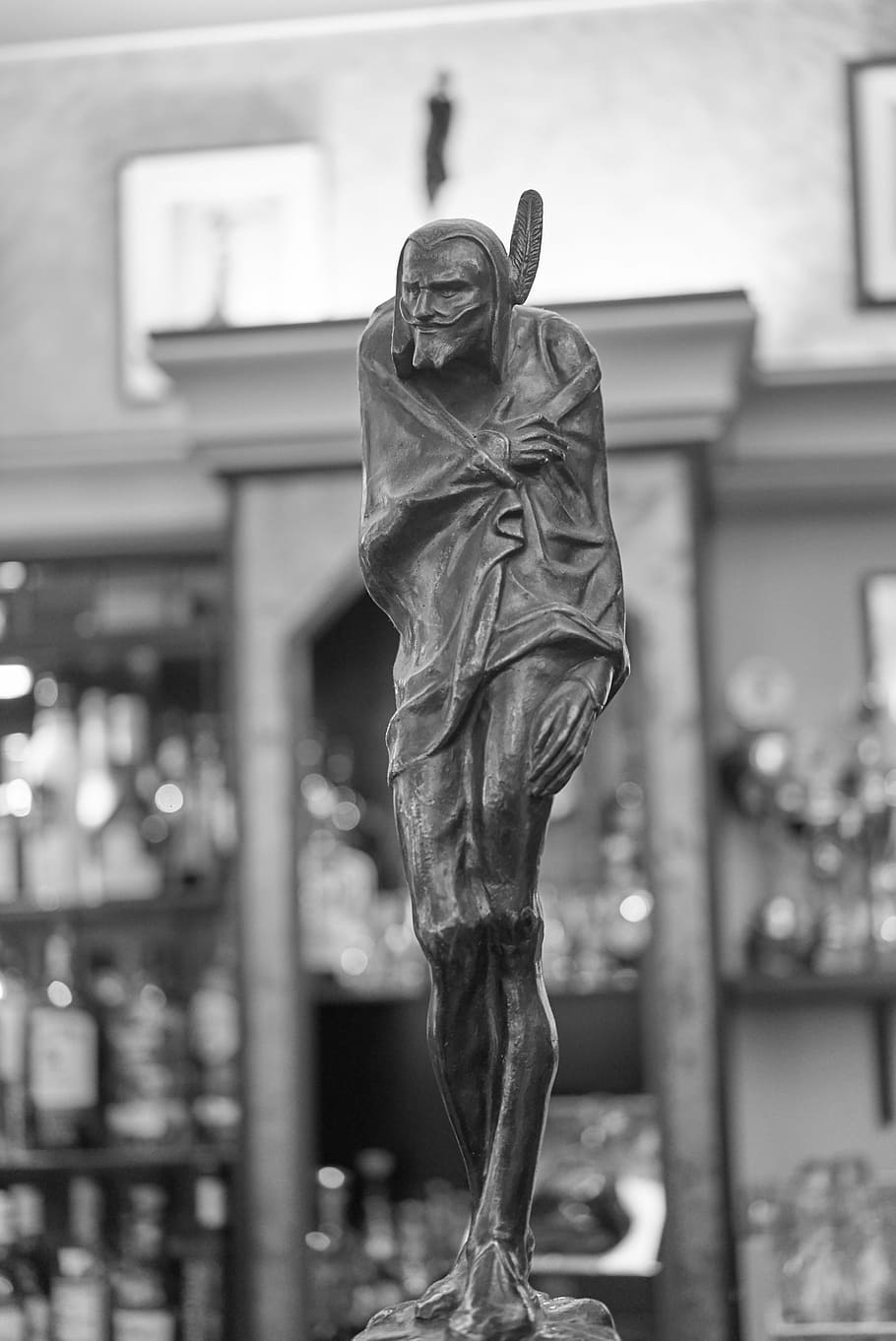 mephisto, devil, leipzig, bar, statue, figure, sculpture, art and craft HD wallpaper