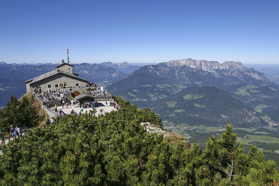 berchtesgaden, eagle's nest, mountain, architecture, built structure, HD wallpaper
