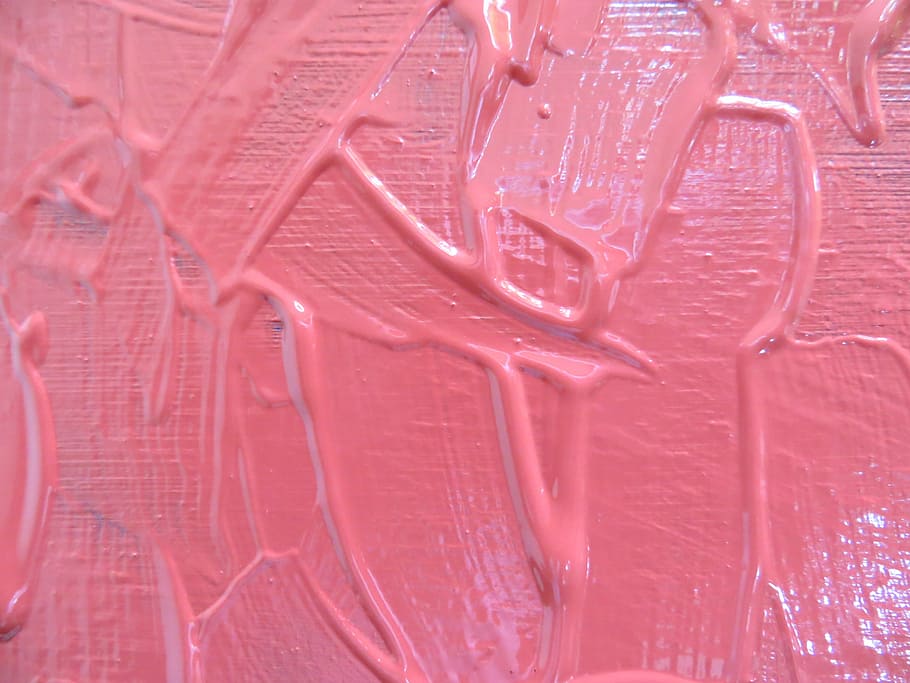 pink cream, background, texture, paint, painted, ridges, bumpy HD wallpaper