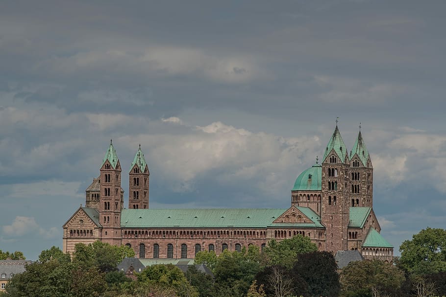 Dom, Speyer, Building, Germany, Steeple, rhine, architecture HD wallpaper
