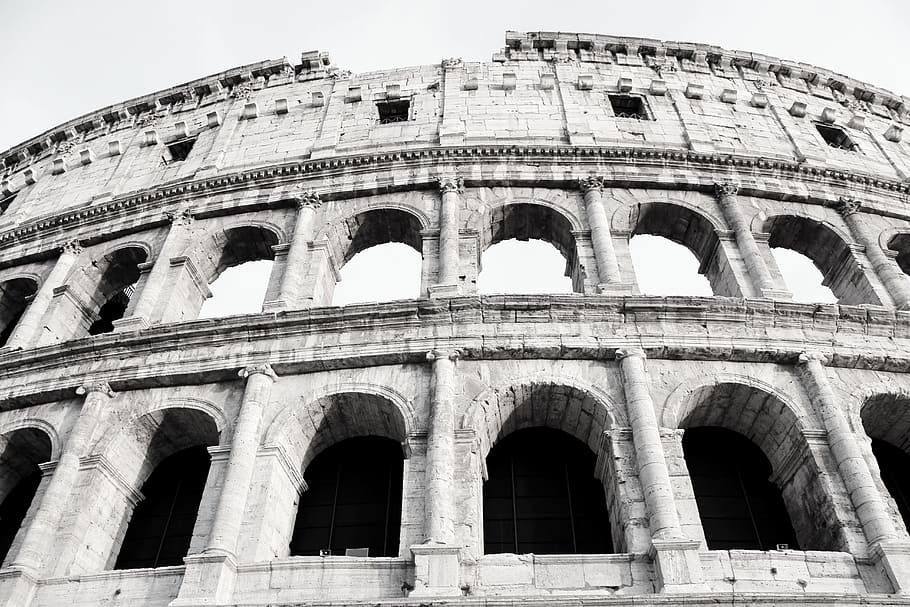 Rome, Construction, Colosseo, arch, coliseum, monument, landmark HD wallpaper