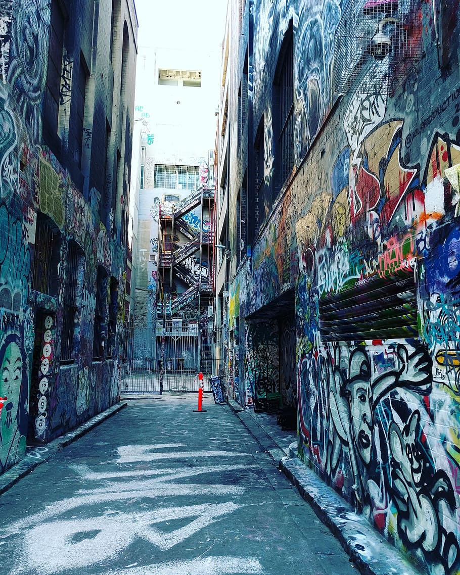 Melbourne City, Melbourne Cbd, wall art, australia, graffiti, HD wallpaper