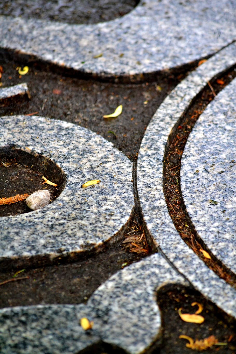 Stone, Ground, Wet, Brown, rain, grey, no people, full frame HD wallpaper