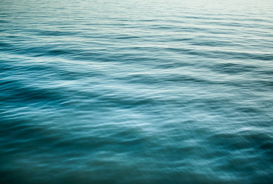time lapse photography of sea waves, body of water, texture, blue HD wallpaper