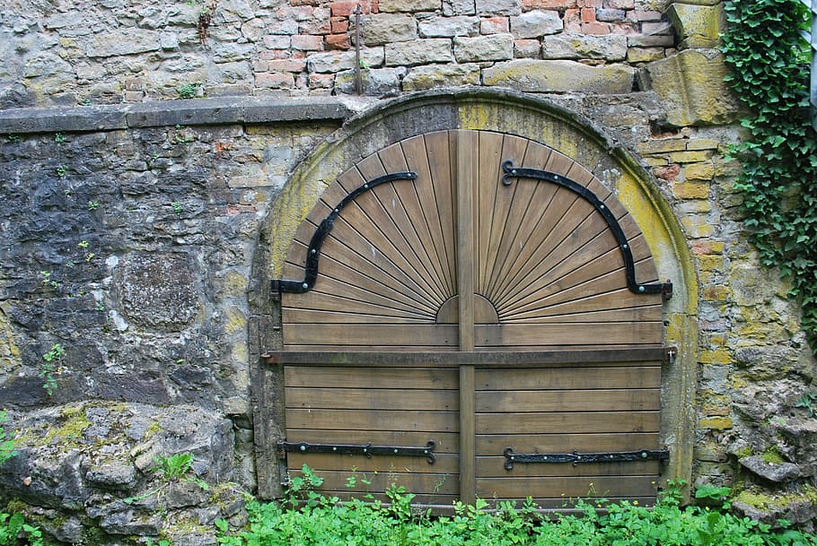 Old, Architecture, Castle, Ruin, Door, europe, germany, wall HD wallpaper