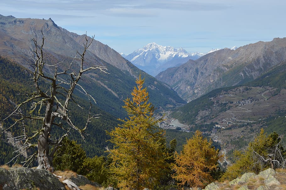 gran paradiso, italy, mont blanc, nature parks, autumn, mountain, HD wallpaper
