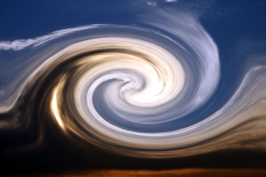spiral, sky, abstract, background, pattern, strudel, eddy, nature HD wallpaper