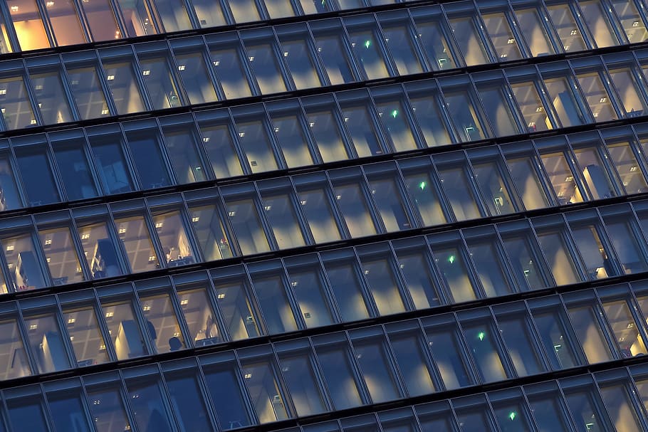 architecture, window, facade, building, glass, modern, skyscraper HD wallpaper