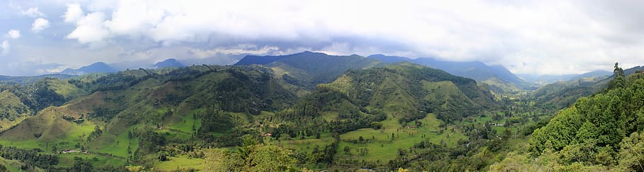salento, panorama, colombia, nature, mountains, south america, HD wallpaper