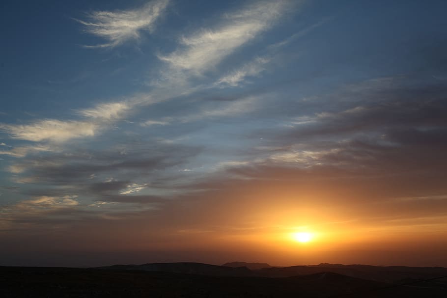 Sunset, Sunrise, Nature, sky, landscape, light, sunlight, summer HD wallpaper