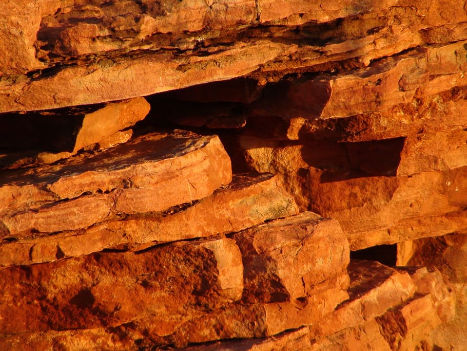 rock, sun, shadows, nature, sunlight, australia, kimberley HD wallpaper