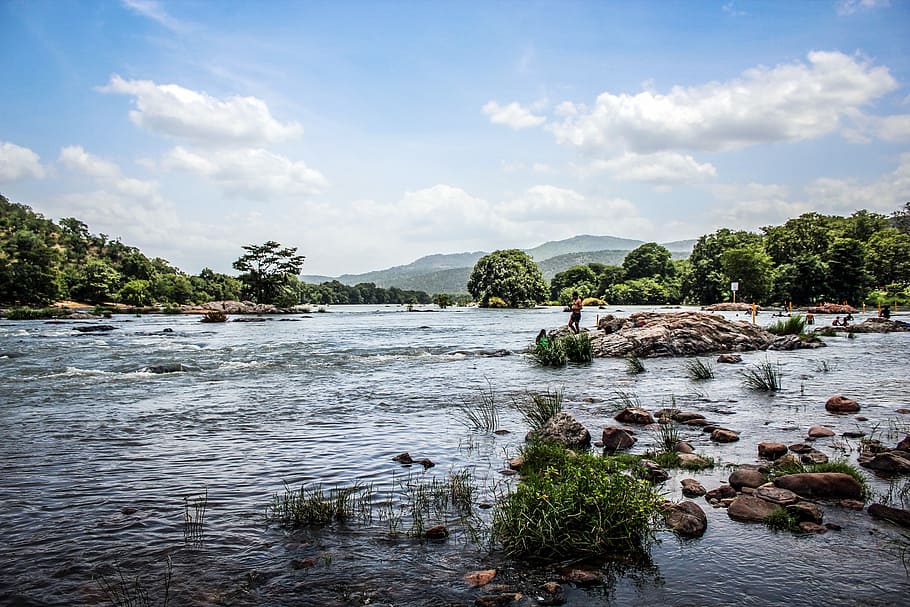 river, gorge, india, landscape, nature, water, scenic, travel HD wallpaper