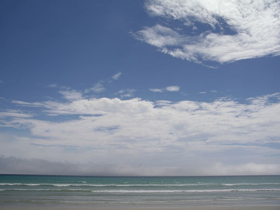 clouds, landscapes, sky, nature, sunshine, beach, sea, outdoor HD wallpaper