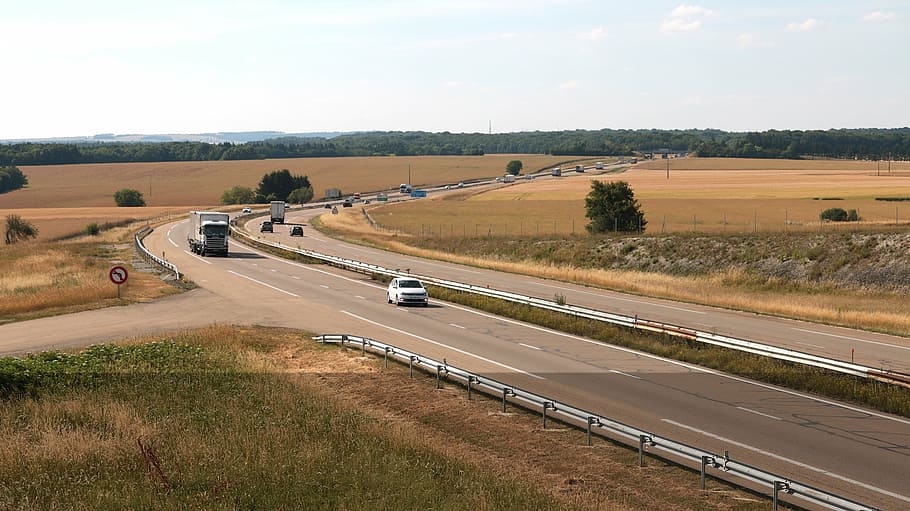 highway, major axis, communication, track, france, burgundy HD wallpaper