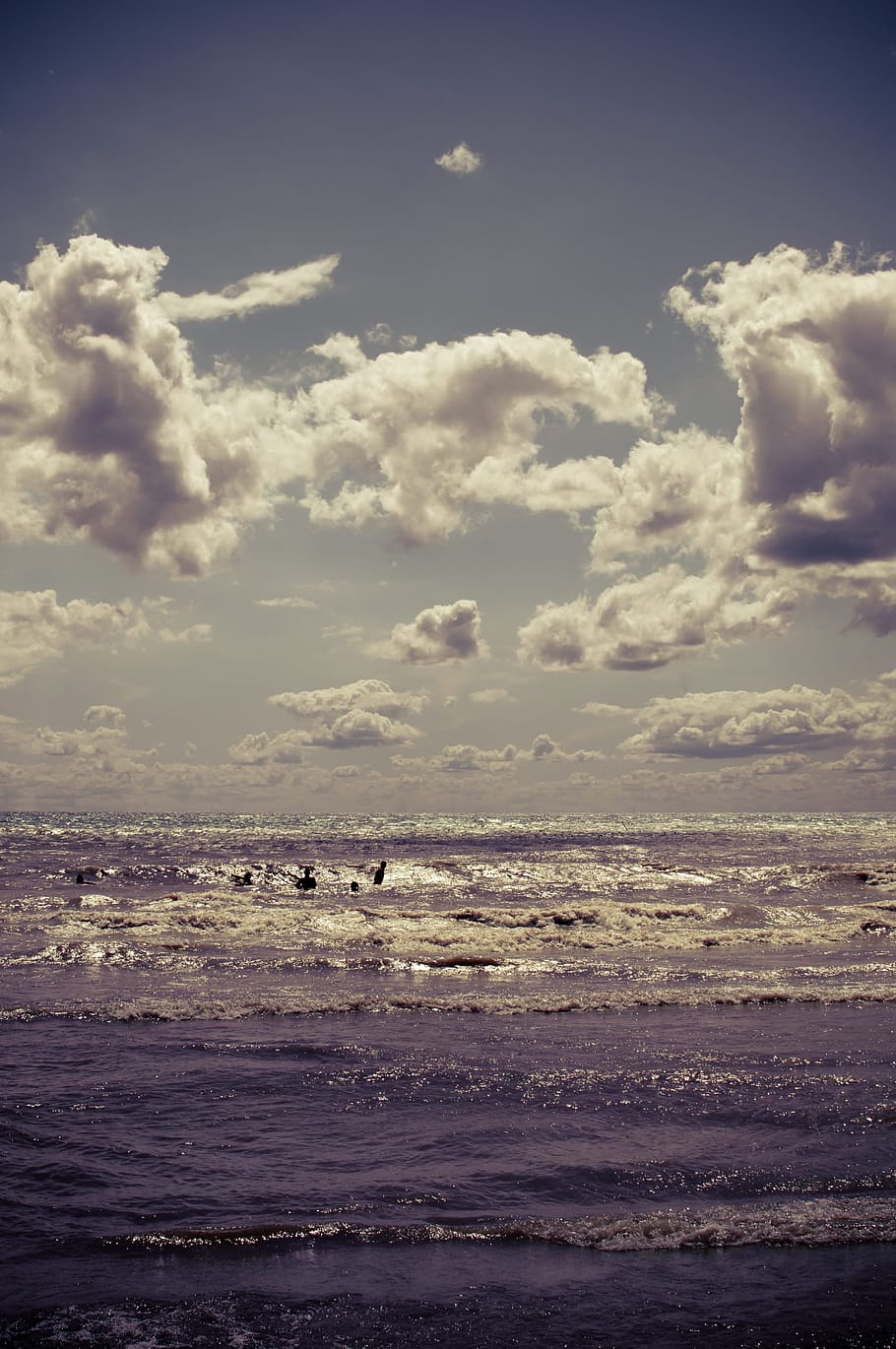 sea, landscape, nature, sky, beach, clouds, daylight, ocean, outdoors HD wallpaper