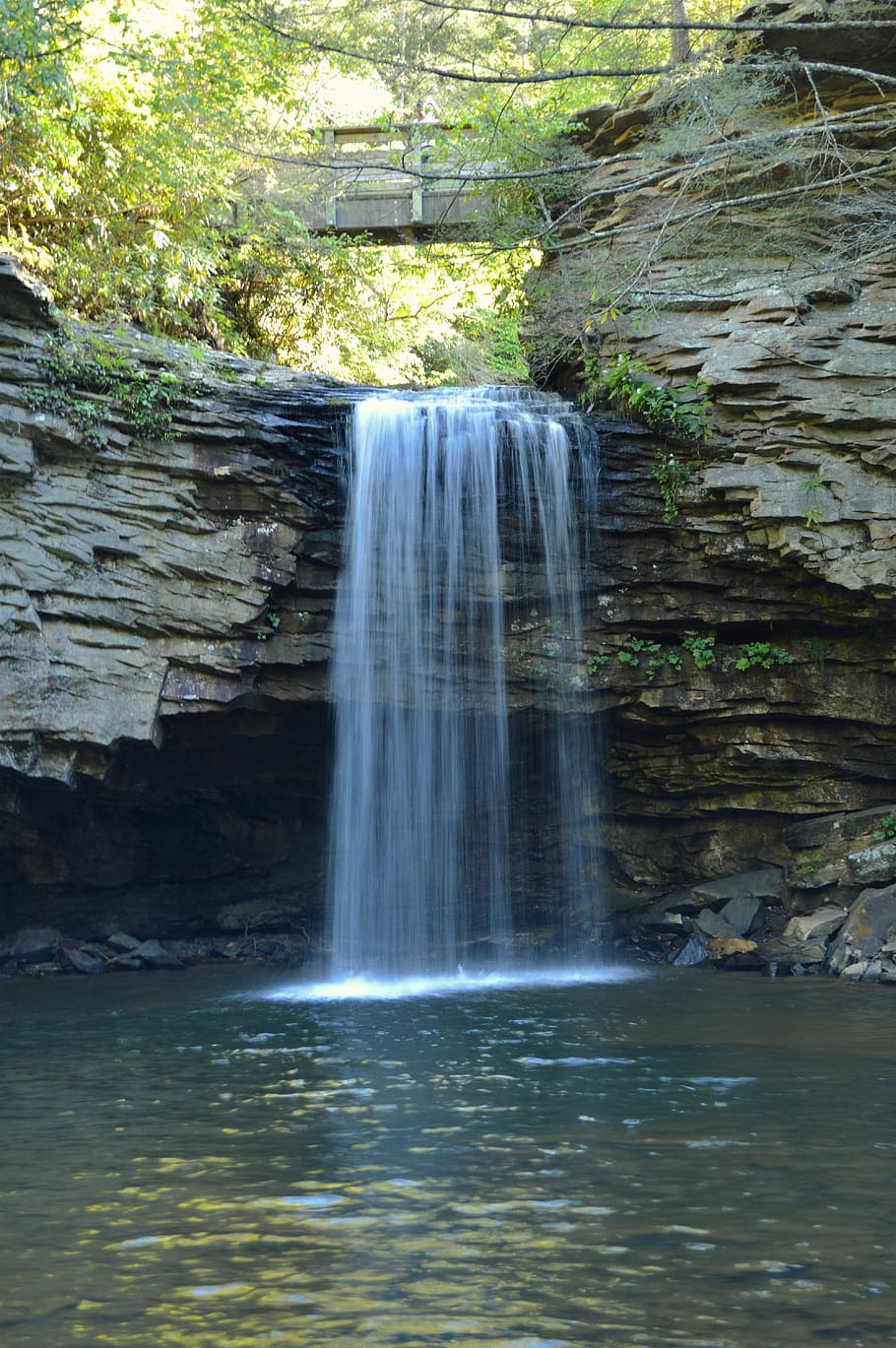 Virginia, Waterfall, Mountains, nature, forest, stream, river HD wallpaper
