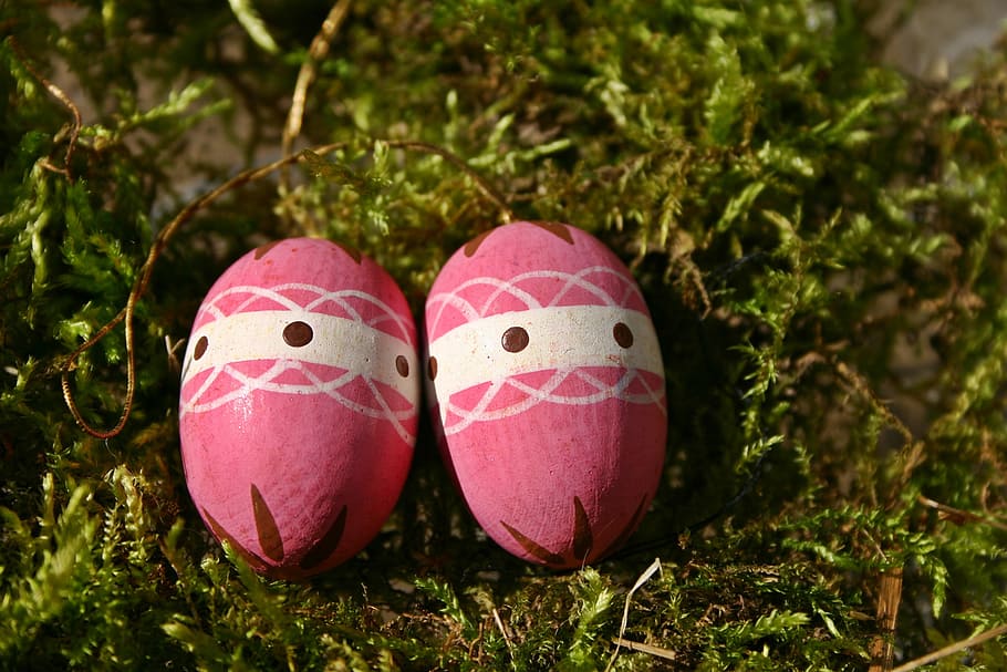 easter egg, pink, easter nest, easter decorations, spring, colorful HD wallpaper
