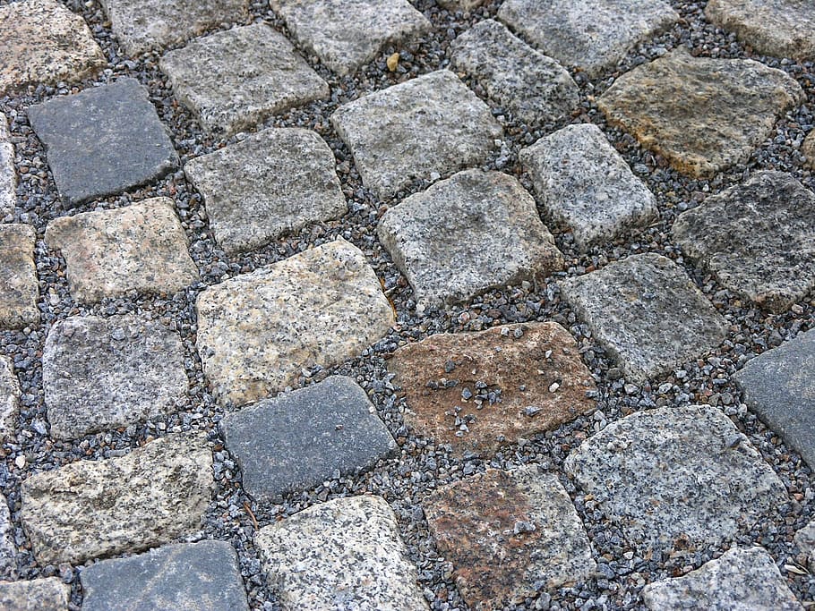paving stones, granite, patch, cobblestones, grey, structure HD wallpaper