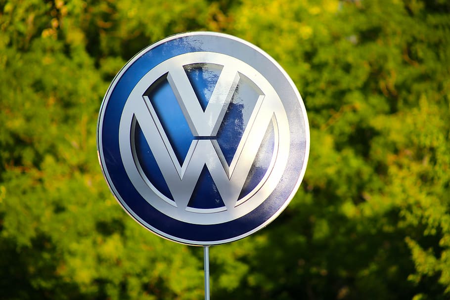 HD wallpaper: Volkswagen logo, vw, car, vehicle, automobile, brand