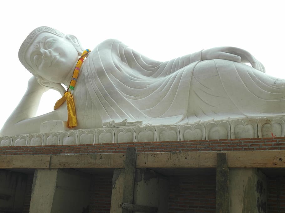 buddha, nirvana, buddhism, statue, thailand, sculpture, asia HD wallpaper
