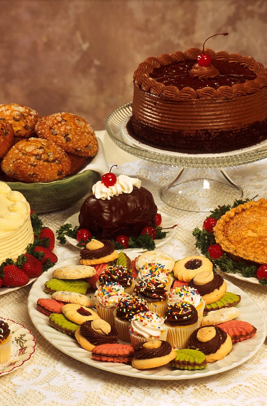 sweets, goods, baked, cakes, desserts, drink, food, food and drink HD wallpaper