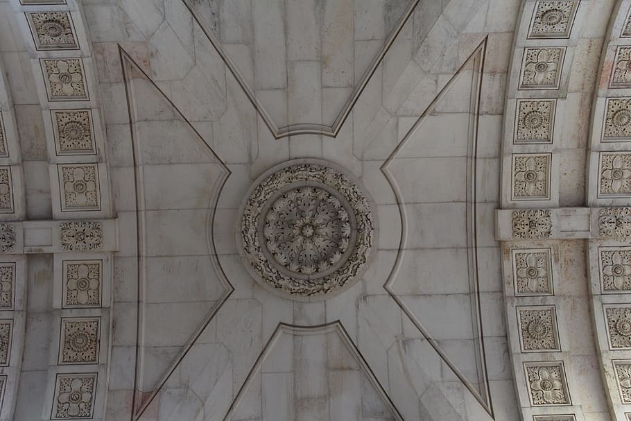 architecture, pattern, building, old, travel, dome, ceiling HD wallpaper
