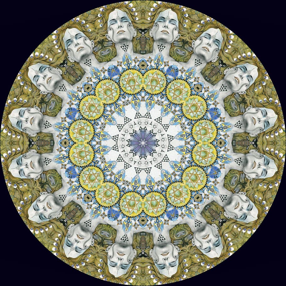 round, symmetry, pattern, geometric shape, circle, indoors, HD wallpaper