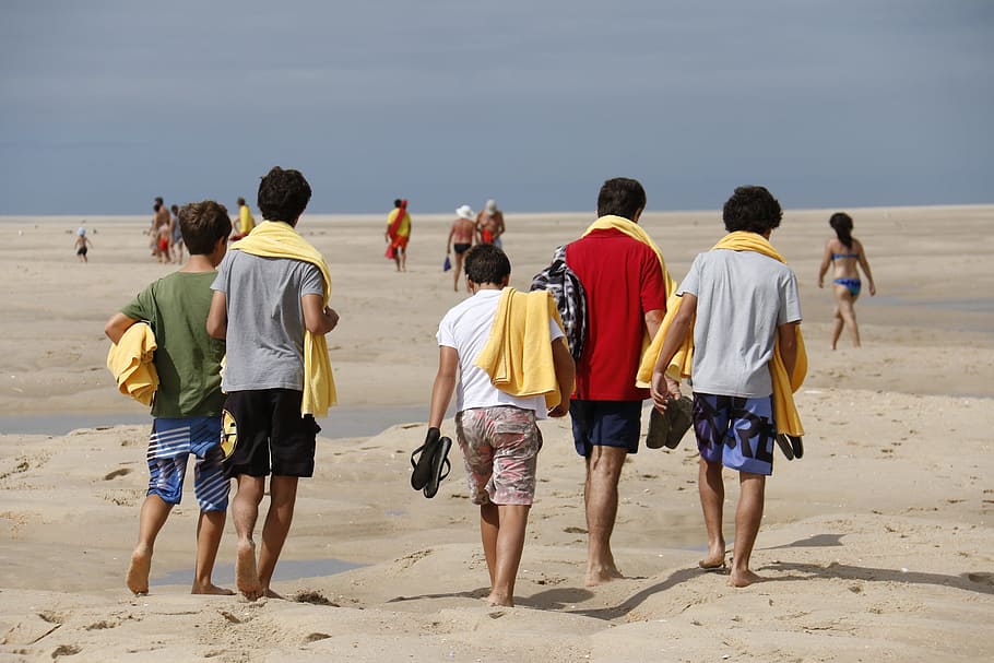 Walk, Path, Sand, Ride, Nature, People, beach, desert, crossing HD wallpaper