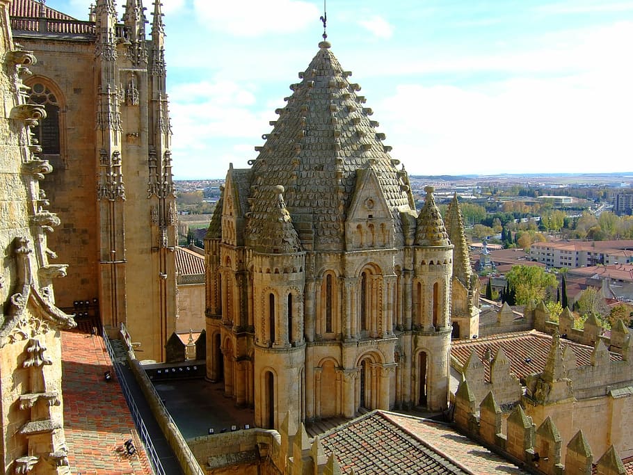 salamanca, spain, cathedral, architecture, church, tower, famous Place, HD wallpaper